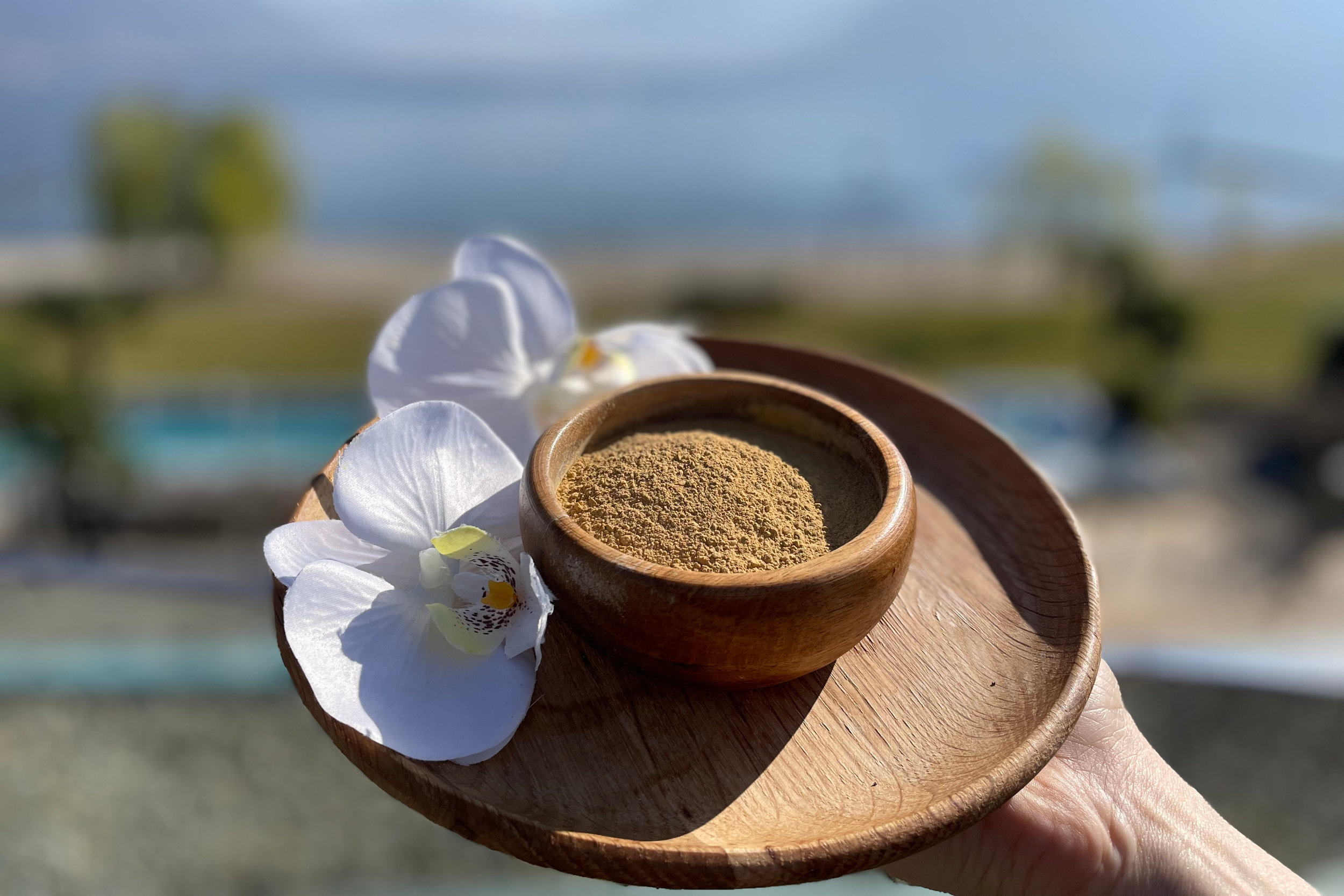 Ganzkörper-Packung mit gelber Tonerde