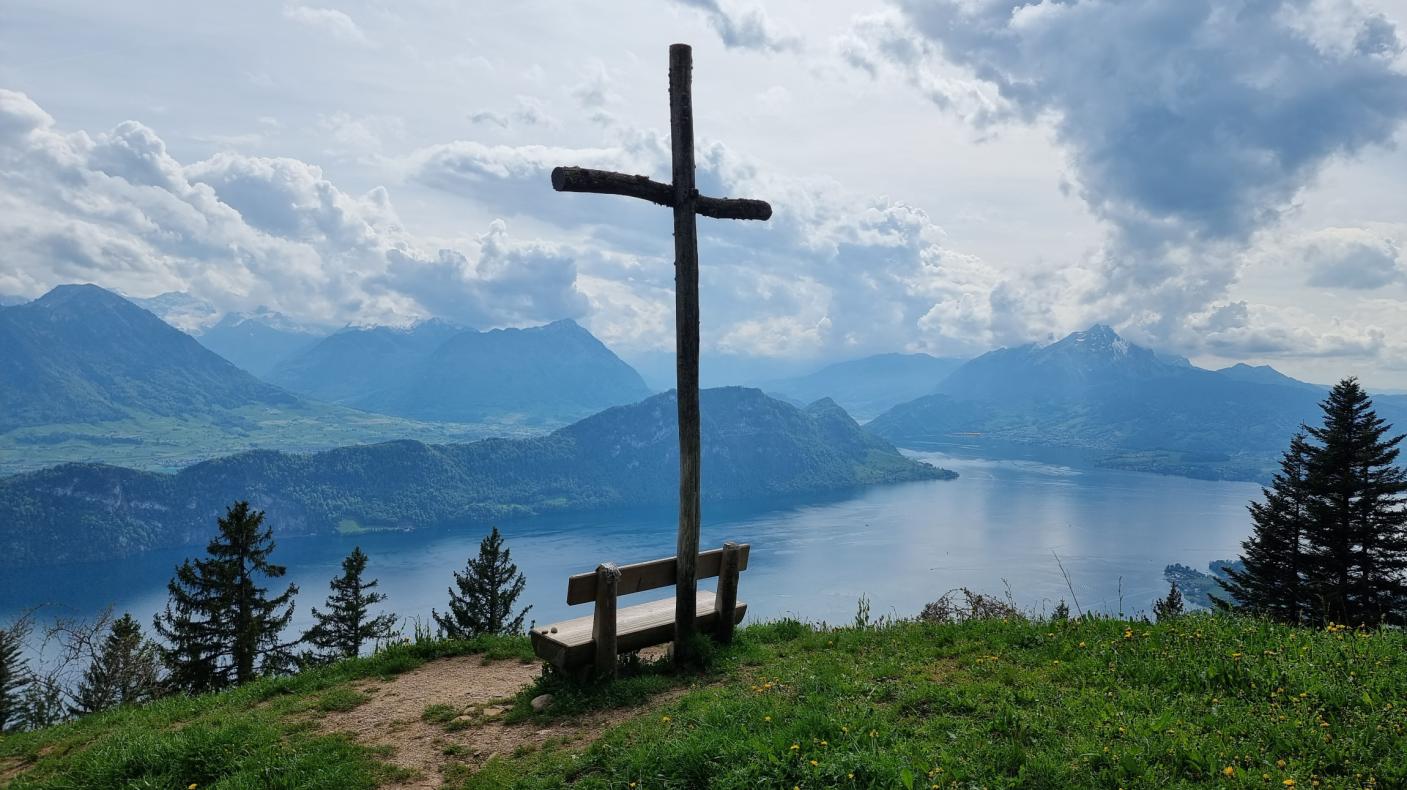 Schöne Aussicht auf der Rigi