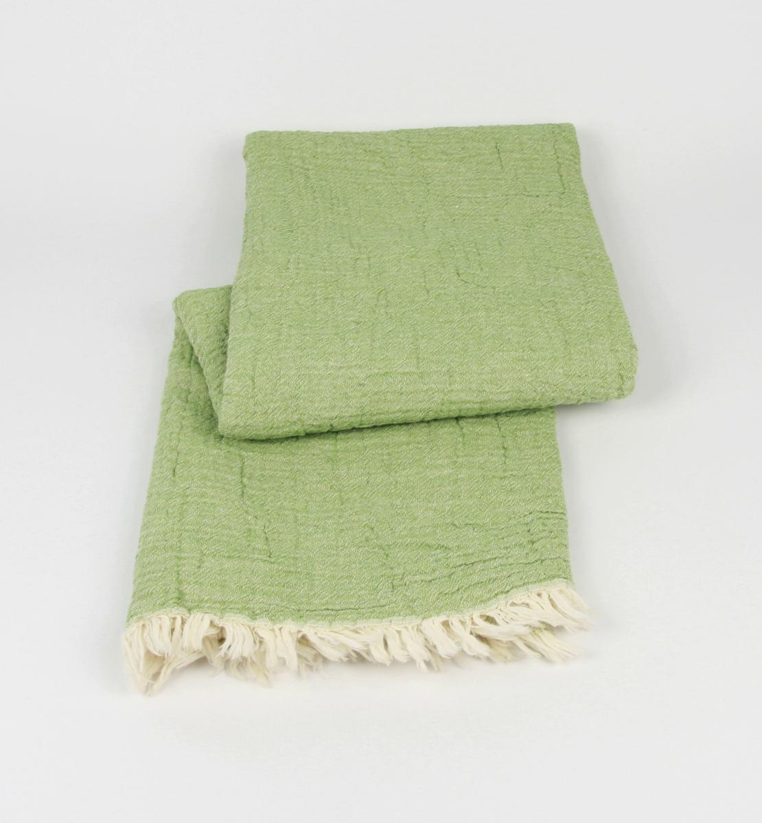Badetuch Musselin Cem Olive Creme