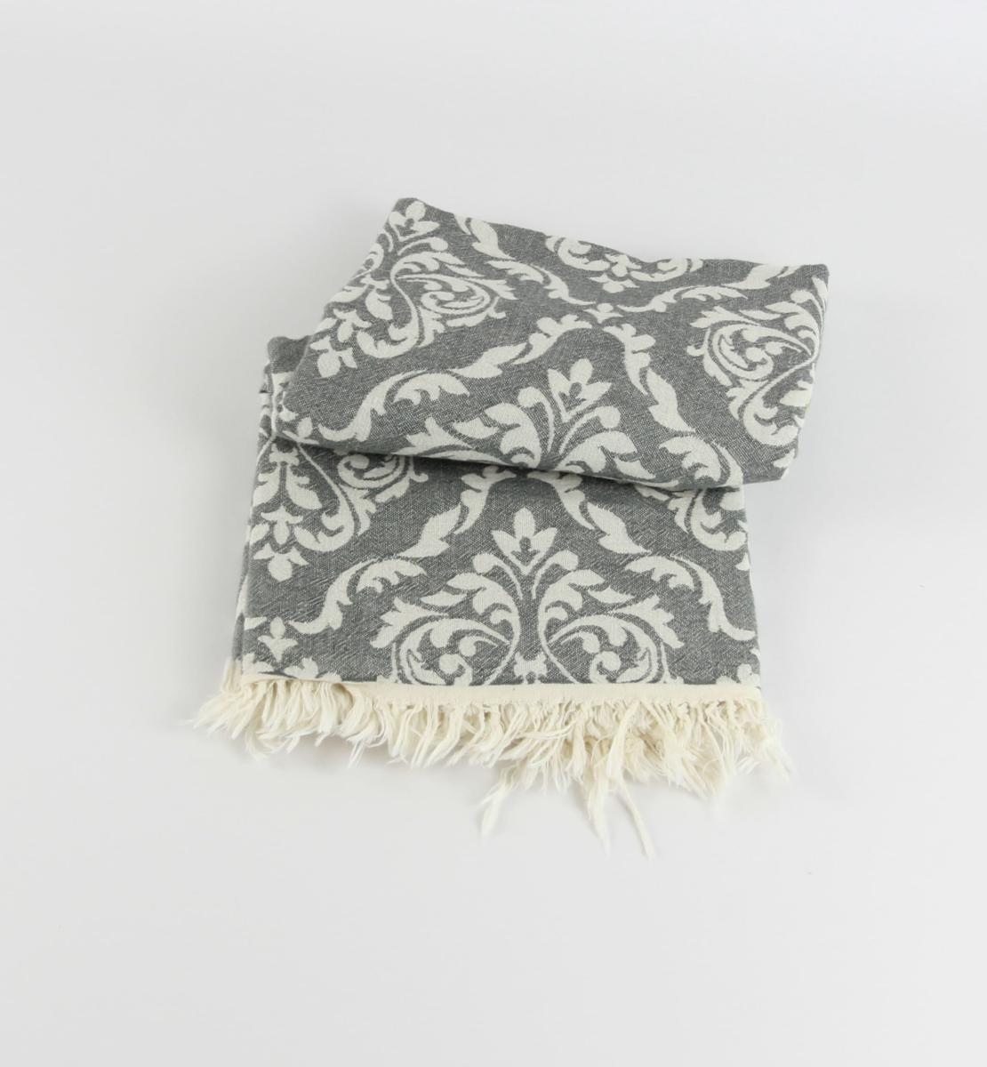 Pestemal Chrome anthrazit Jaliya